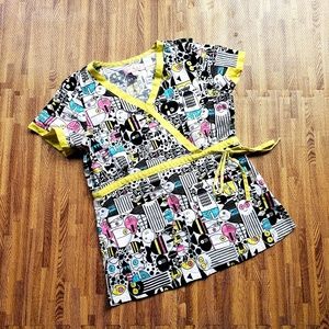 Xs KOI scrub top